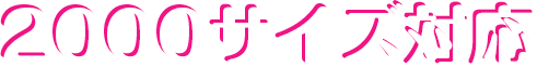 2000サイズ対応